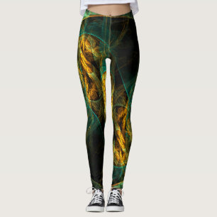 Das Auge des Dschungels Abstrakte Kunst Leggings