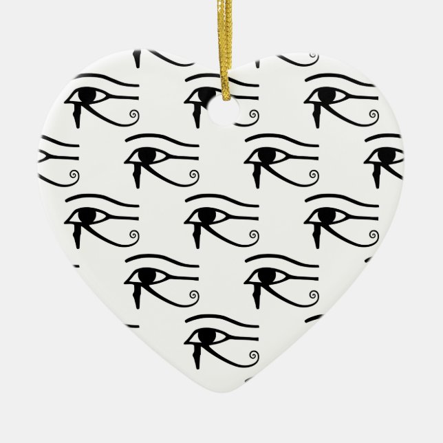 Das Auge des Horusmusters Keramik Ornament (Vorne)