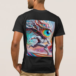 Das Auge des Jägers geht zum Kampf des Teufels, zu T-Shirt
