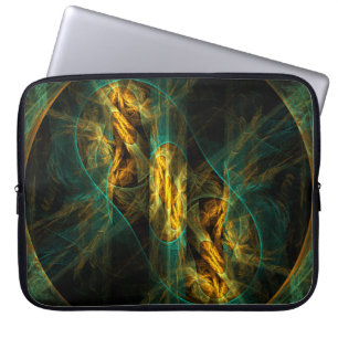 Das Auge des Jungle Abstrakt Art Laptop Schläfchen Laptopschutzhülle