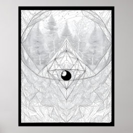 Das Auge des Kosmischen Waldes Poster