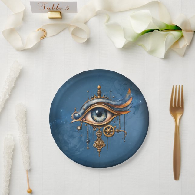 Das Auge des Universums Pappteller (Hochzeit)