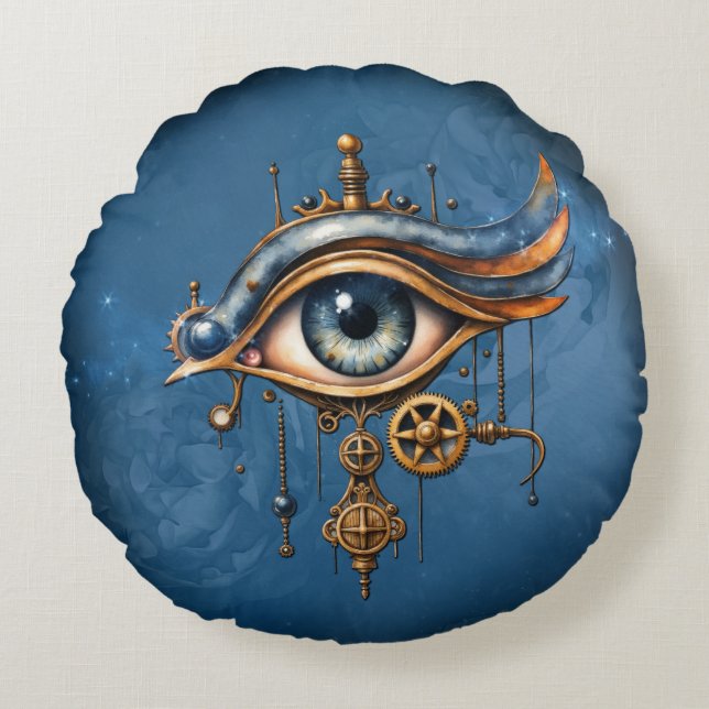 Das Auge des Universums Rundes Kissen (Vorderseite)