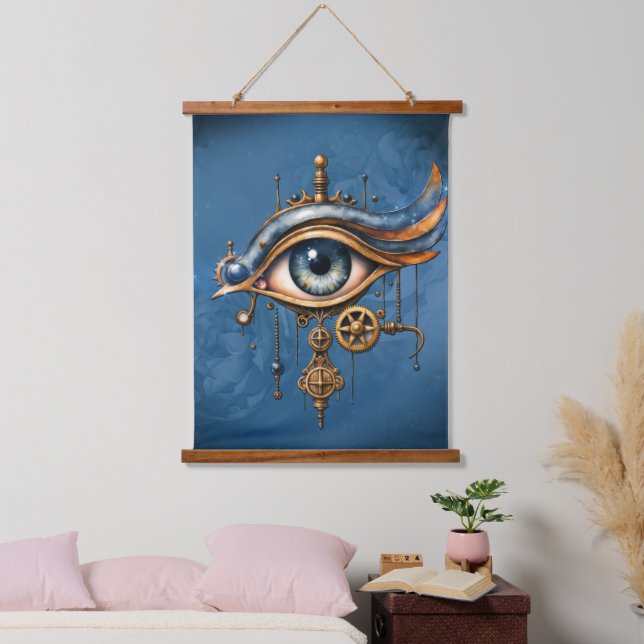 Das Auge des Universums Wandteppich Mit Holzrahmen (Schlafzimmer)