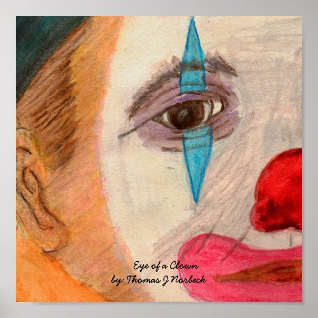 Das Auge eines Clowns Poster (Vorne)