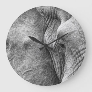Das Auge eines Elefanten Große Wanduhr