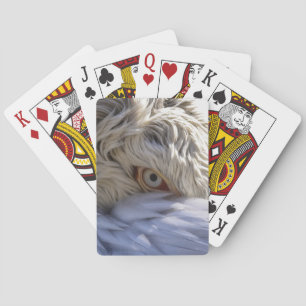 Das Auge eines Pelikanen Spielkarten