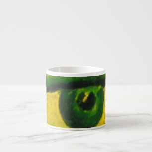 Das Auge - Gold u. Smaragd-Bewusstseins-Espresso Espressotasse