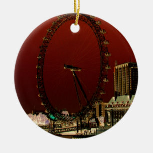 Das Auge in London Keramik Ornament