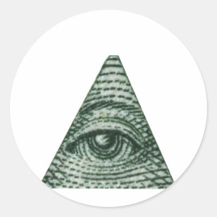 Das Auge Runder Aufkleber