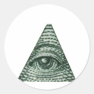 Das Auge Runder Aufkleber