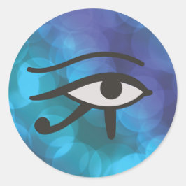 Das Auge von Huros. Runder Aufkleber
