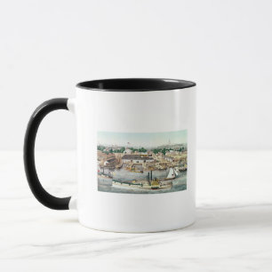 Das Augen-Ansicht des Vogels des 6. Straßen-Kais Tasse