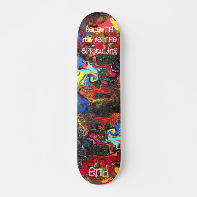 Das ausbreitende Ende Skateboard (Vorne)