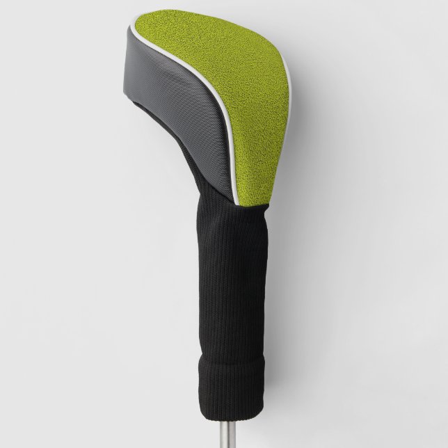 Das Aussehen von Snugly Chartreuse Green Suede Golf Headcover (angewinkelt)