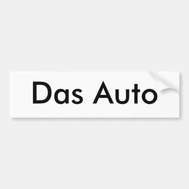 DAS-Auto Autoaufkleber (Vorne)