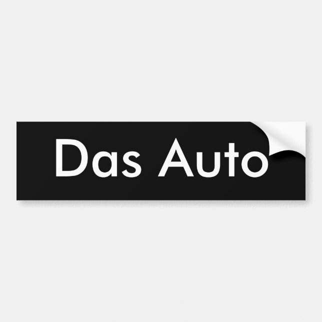 DAS-Auto Autoaufkleber (Vorne)