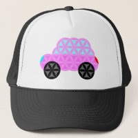 Das Auto des Lebens - Heilige Formen A3.Pink.