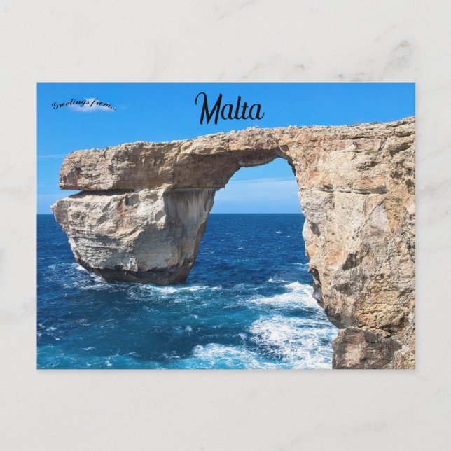 Das Azure Window Gozo Malta Postkarte (Vorderseite)
