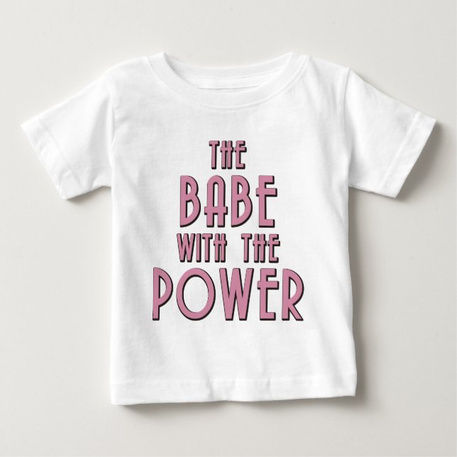 Das Baby mit dem Power Baby T-shirt (Vorderseite)