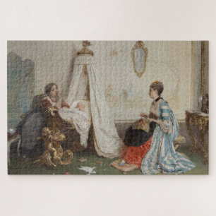 Das Baby schläft (von Gerolamo Induno)