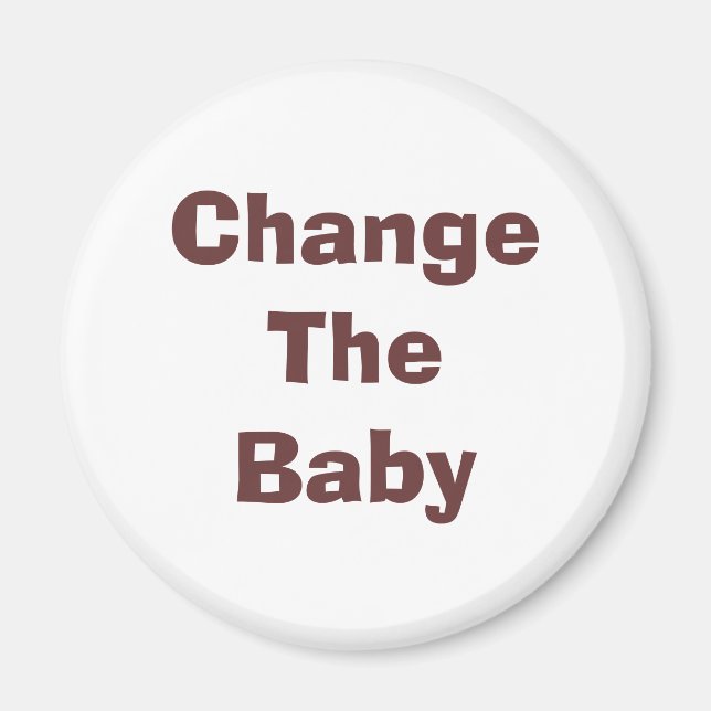 Das Baby wechseln Magnet (Vorne)