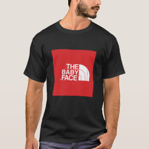 Das Babygesicht   Lustiges Outdoor-Markenparodie-T T-Shirt