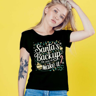 Das Backup des Weihnachtsmanns   Funny Family Chri Tri-Blend Shirt