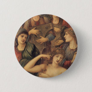 Das Bad der Venus von Sir Edward Coley Burne-Jones Button