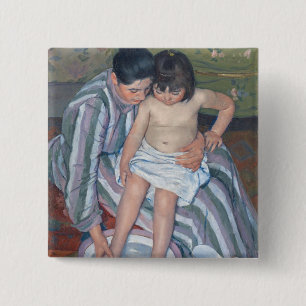 Das Bad des Kindes, 1893 (Öl auf Leinwand) Button