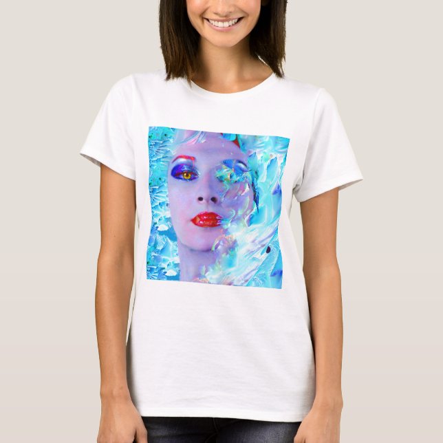 Das Baden in Blau T-Shirt (Vorderseite)