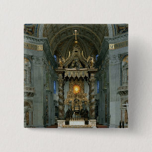 Das Baldacchino, der hohe Altar und der Stuhl Button