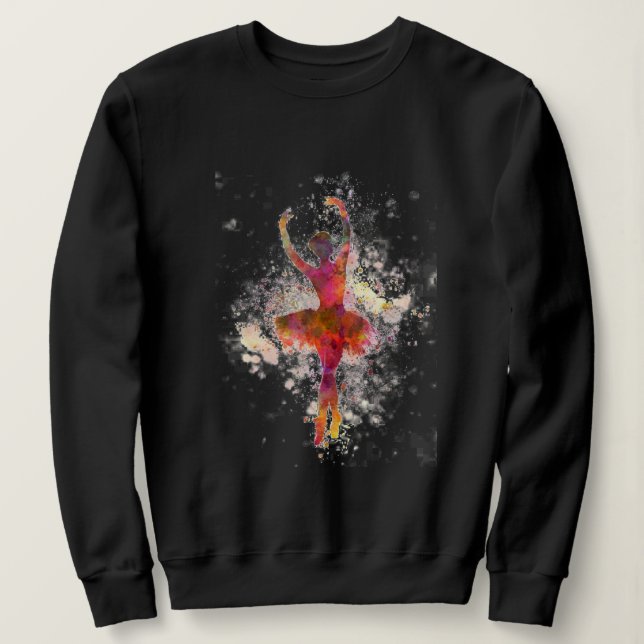 Das Ballerina-Sweatshirt (Frauen) Sweatshirt (Design vorne)