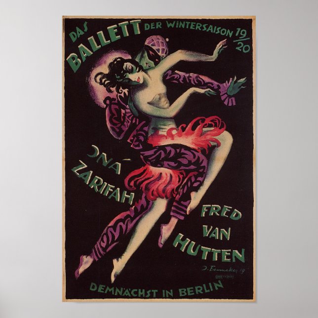 Das Ballett, Josef Fenneker Poster (Vorne)