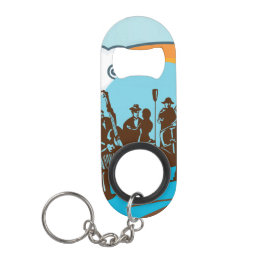 Das Band Mini Flaschenöffner mit Schlüsselanhänger