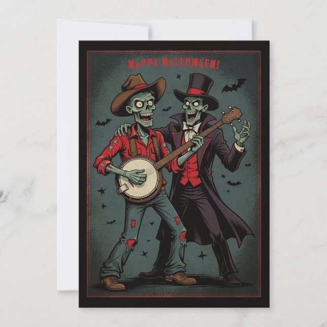 Das Banjo der unaufhörlichen, nichtigen Postkarte (Vorderseite)