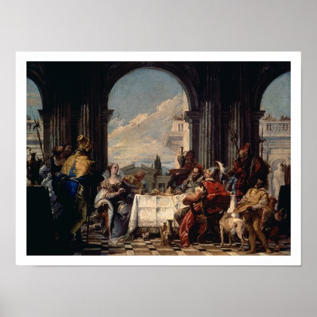 Das Bankett von Anthony und Cleopatra, c.1744 (Öl Poster (Vorne)