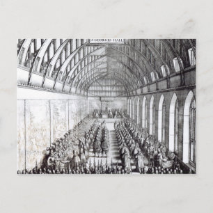 Das Bankett von Charles II. in der St. George's Ha Postkarte