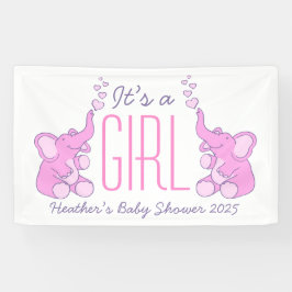 Das Banner für ein Baby-Duschsignatur