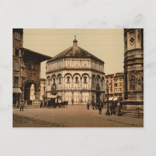 Das Baptisterium, Florenz, Toskana, Italien Postkarte