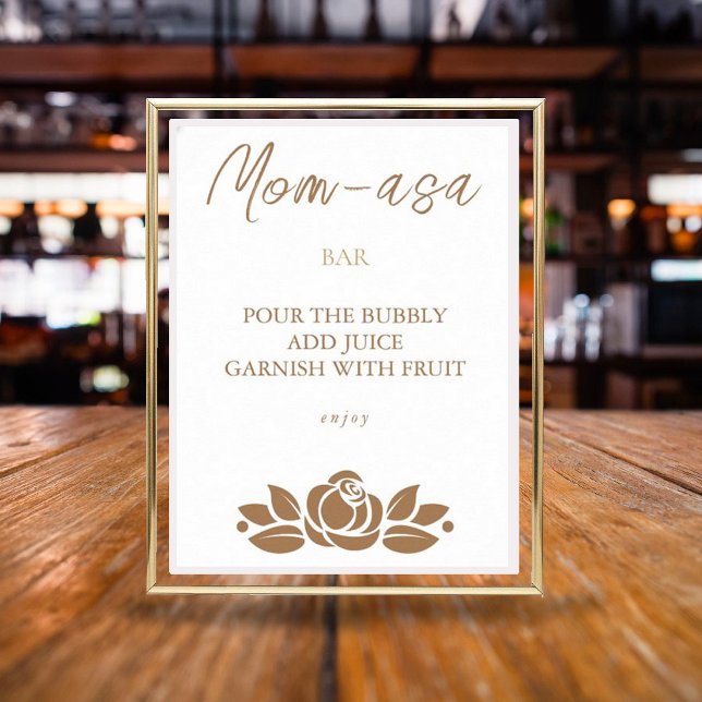 Das Bar ist ein Girl-Gold-Baby-Duschgel Poster (Von Creator hochgeladen)