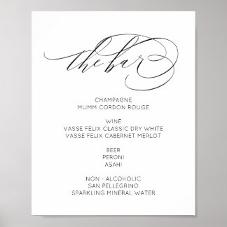 Das Bar Sign ist ein modernes, minimalistisches Ho Poster