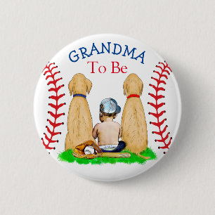 Das Baseball-Baby Oma zu sein Button