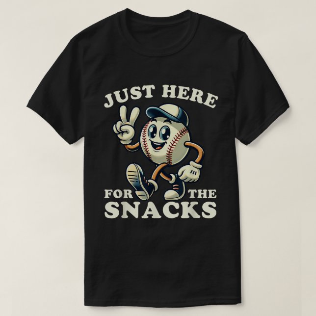 Das Baseball ist für den Sportfan der Snacks besti T-Shirt (Design vorne)