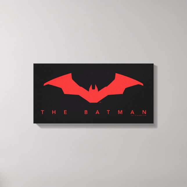Das Batman-Bat-Logo Leinwanddruck (Vorderseite)