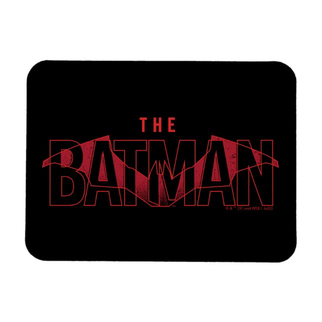 Das Batman Bat Overlaid-Logo Magnet (Horizontal)