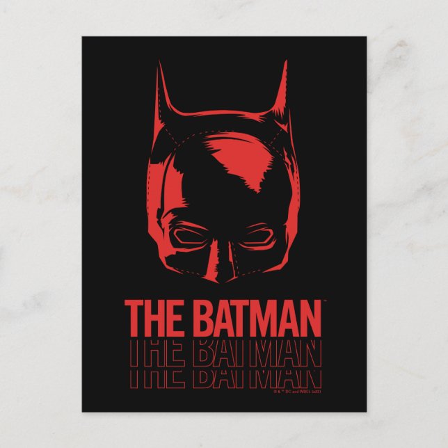 Das Batman Cowl-Logo Postkarte (Vorderseite)
