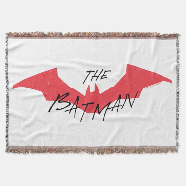 Das Batman-handgeschriebene Bat-Logo Decke (Vorderseite)