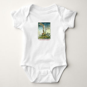 Das Baumwollsamt-Kaninchen - Baby-T-Shirt Baby Strampler