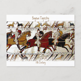 Das Bayeux Tapestry a4 Postkarte